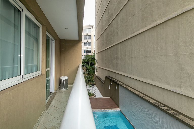 Apt 2 Quartos Lazer e Estacionamento em Ipanema