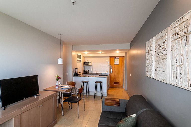 Flat Ipanema com Garagem, Varanda e Lazer