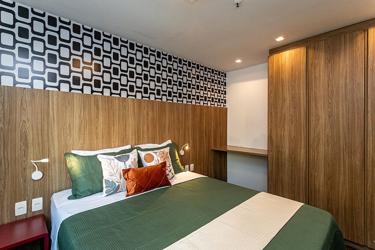 Flat Ipanema com Estacionamento, Lazer e Serviços