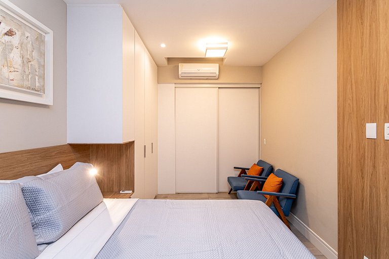 Apê Ipanema moderno a 350m da praia e restaurantes