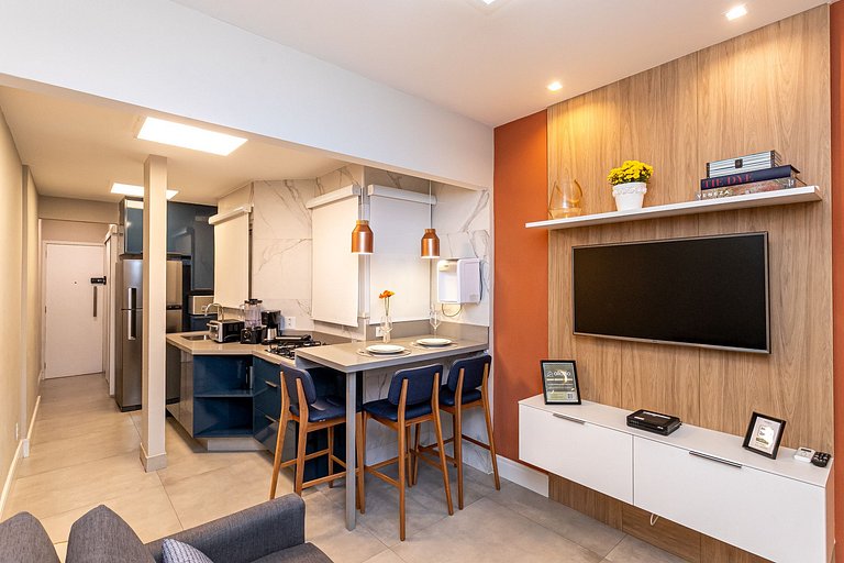 Apê Ipanema moderno a 350m da praia e restaurantes