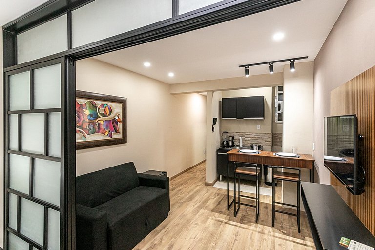 Renovated modern studio near Lapa