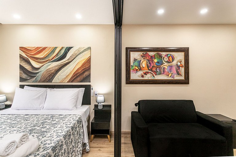 Renovated modern studio near Lapa