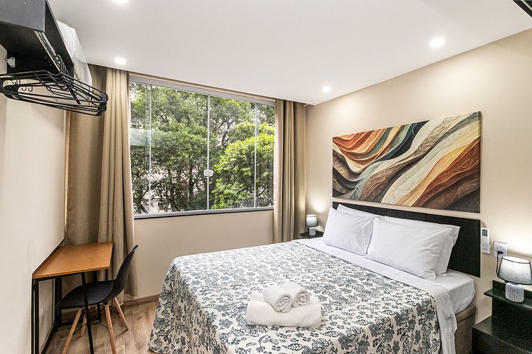 Renovated modern studio near Lapa