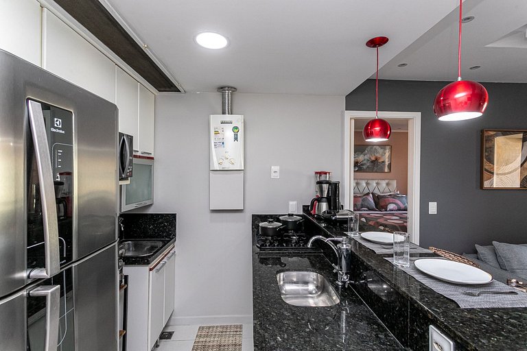 Apt Confortavel - Garagem e Lazer na Vila do Pan