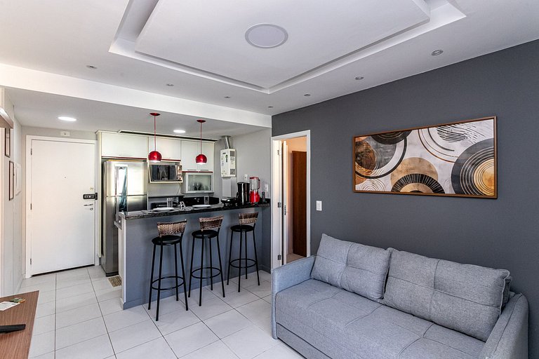 Apt Confortavel - Garagem e Lazer na Vila do Pan