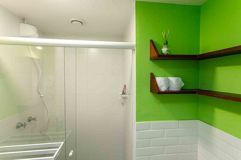 Estúdio novo Centro | varanda, metrô e lavadora